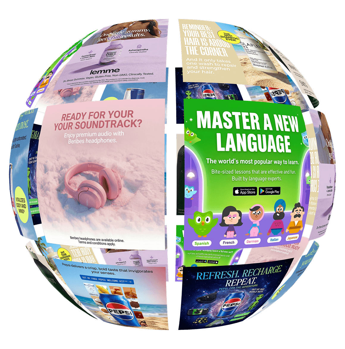 AdDogs ad examples globe