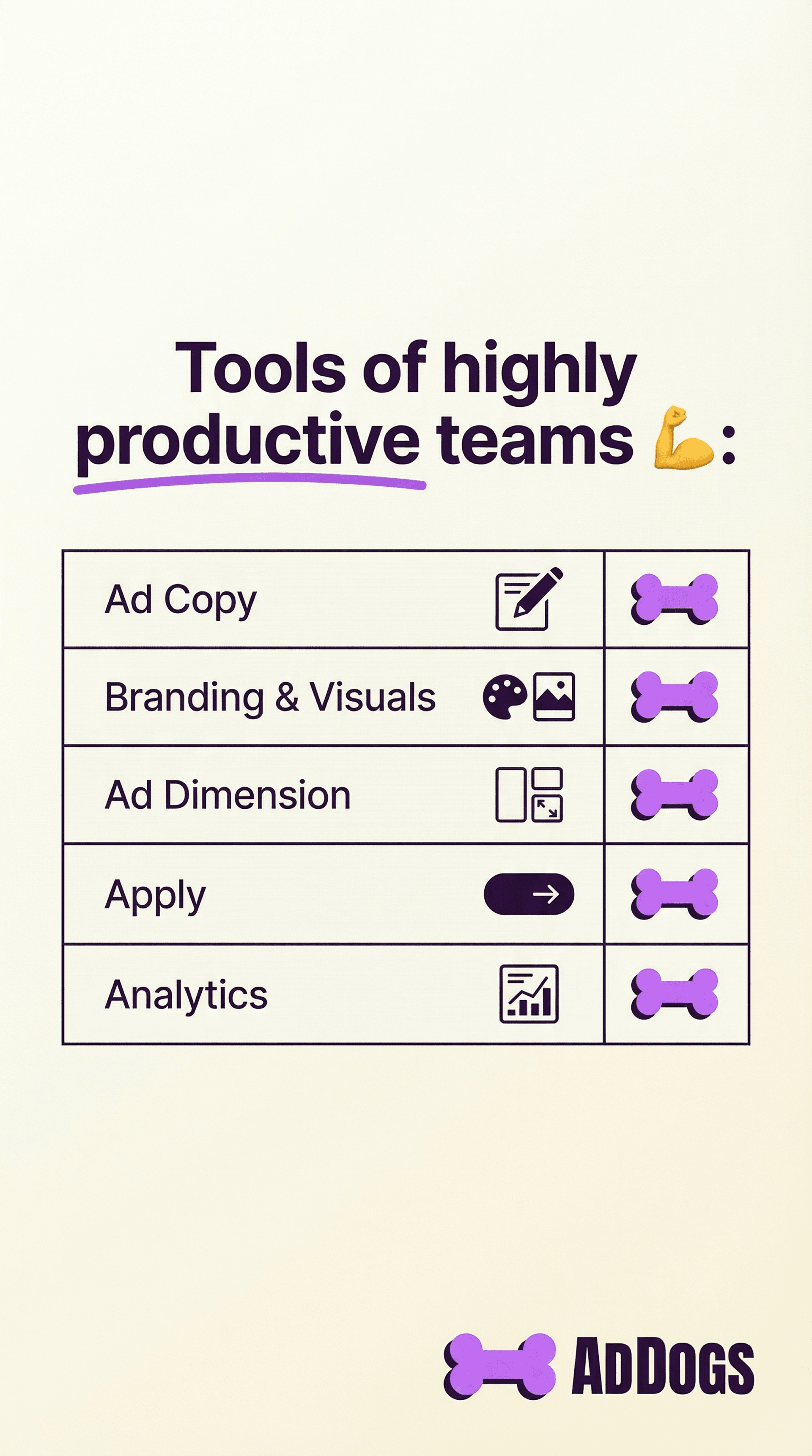 Portrait product ad created with AdDog