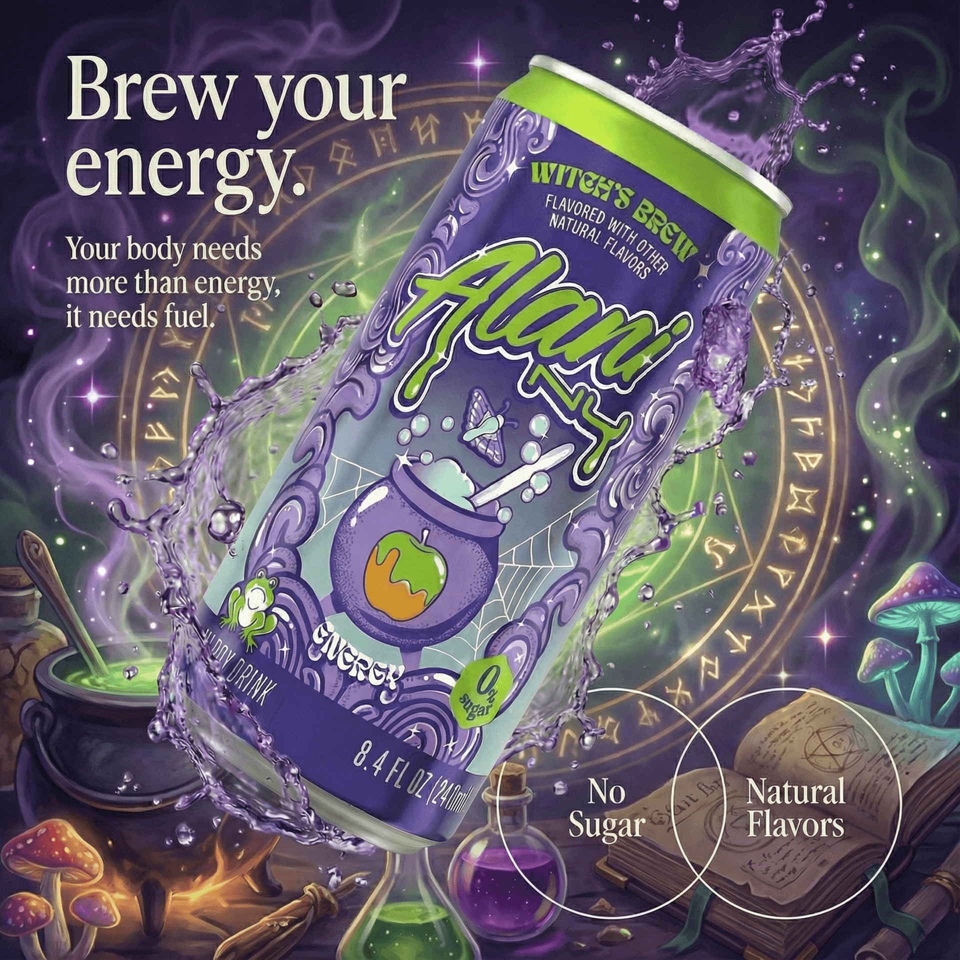 Alani Nu Energy Drink ad created with AdDog