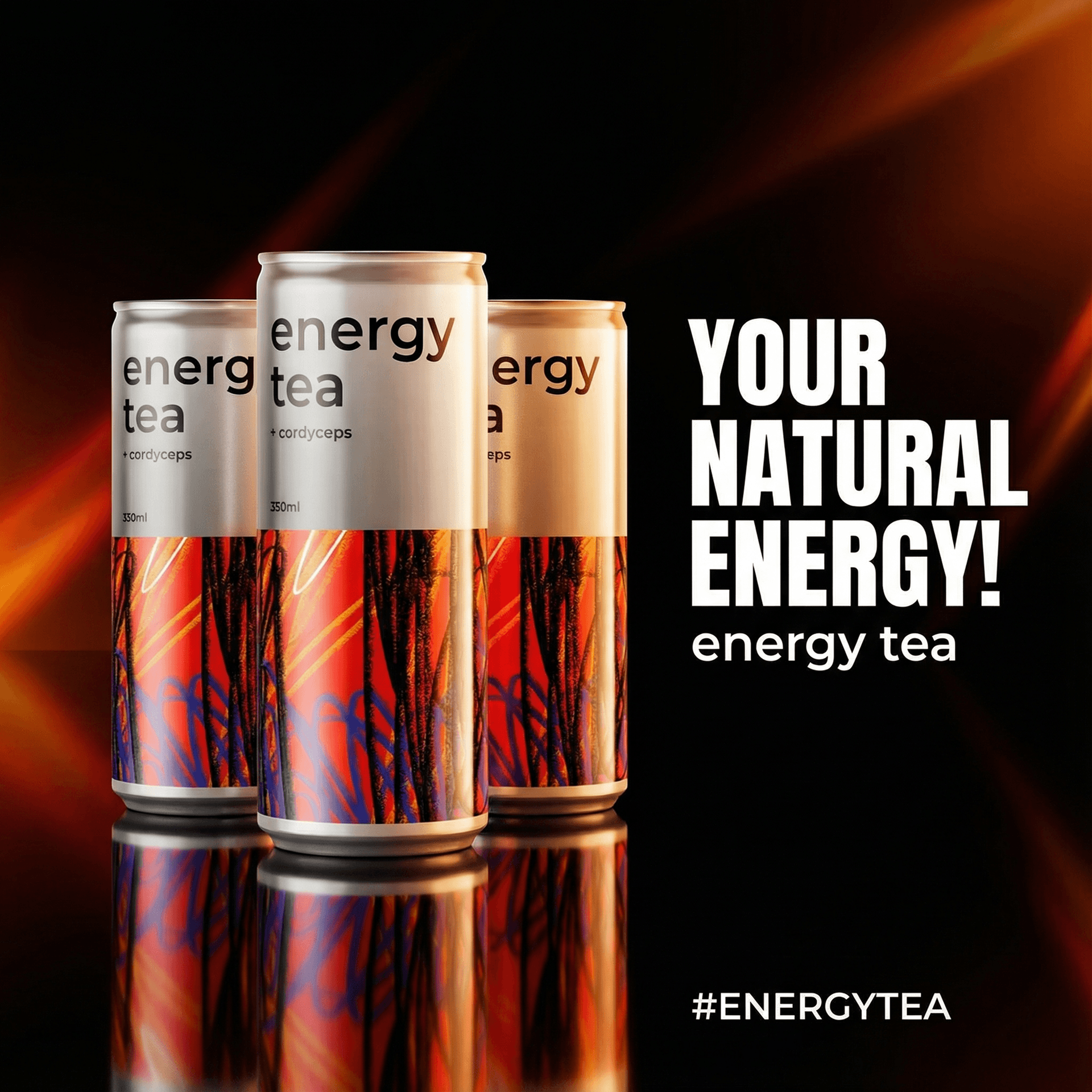 Energy drink ad created with AdDogs