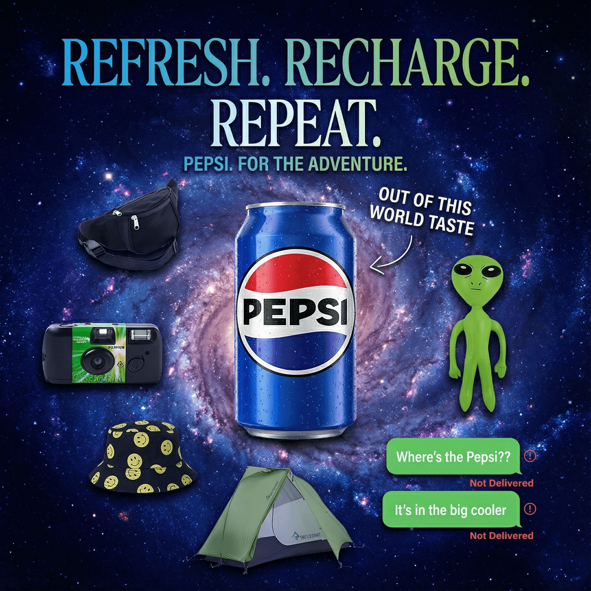 Pepsi Soda ad created with AdDogs