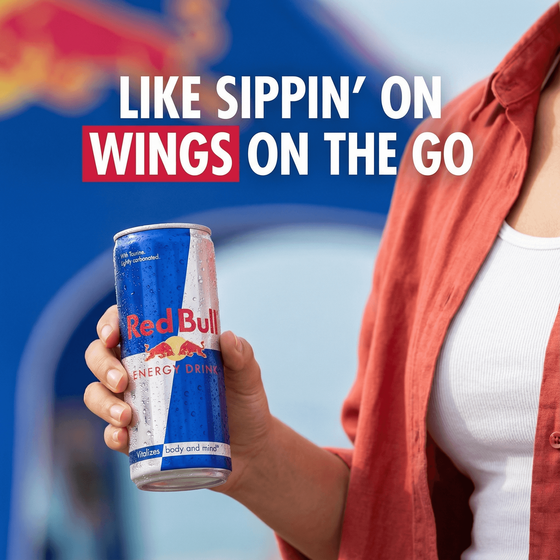 Red Bull ad created with AdDogs