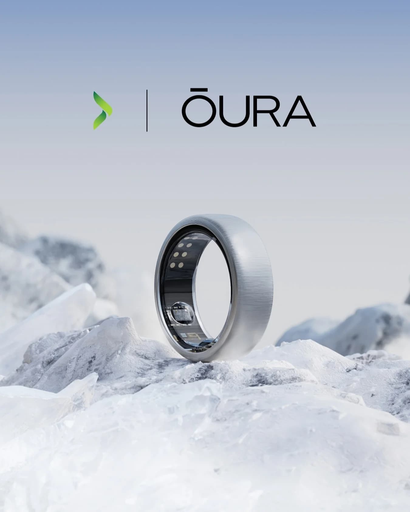Oura Ring — Icy Product Hero Shot